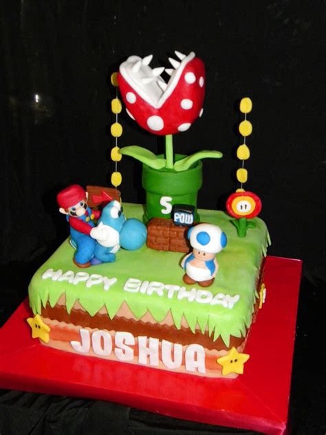 He is the one who proposed the chomp chain cake idea, which i loved because it required only circular cake pans and little artistic effort. Mario Brothers Birthday Cake Birthday Cake - Cake Ideas by Prayface.net