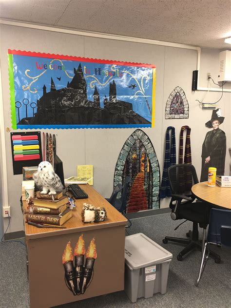 Harry Potter classroom | Harry potter classroom, Harry potter decor, Harry potter display