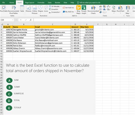 Microsoft Excel Skills Assessment Test