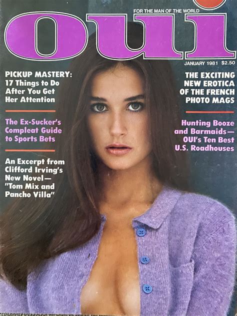 Demi Moore Oui Magazine January Ultra Rare Issue In Very Good Condition By Oui Magazine