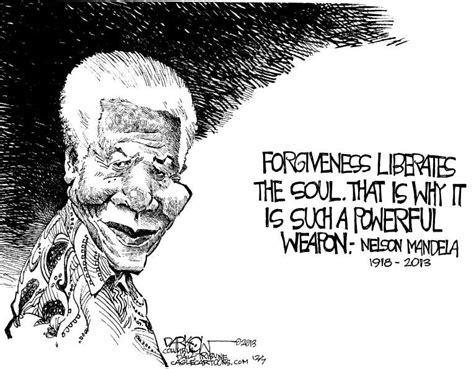 Political Cartoon On Nelson Mandela Dead At 95 By John