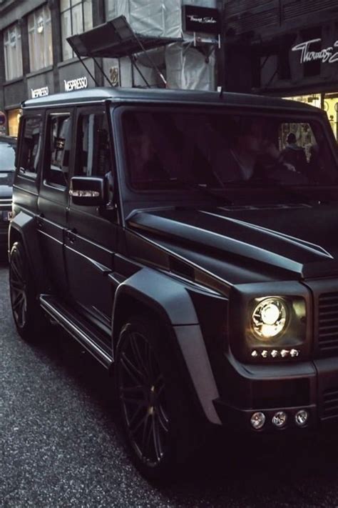 Matte Black Mercedes G Class Suv With The Matte Black Rims To Match