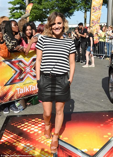 Caroline Flack Shows Off Her Legs As She Arrives At X Factor Auditions