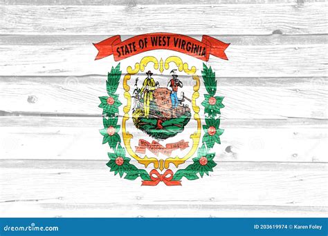 Bandera De Estado De La Virginia Occidental Foto De Archivo Imagen De Estados Oeste