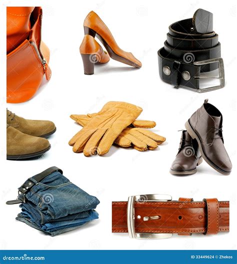 Collection Of Clothes Shoes And Accessories Stock Photo Image Of