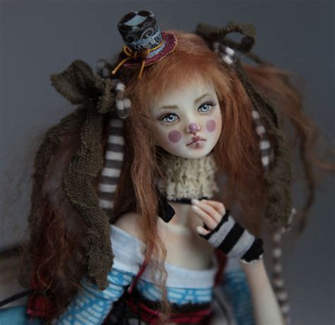 15″ Victorian Red Skulls Porcelain Bjd Doll Aiko Ball Jointed Dolls