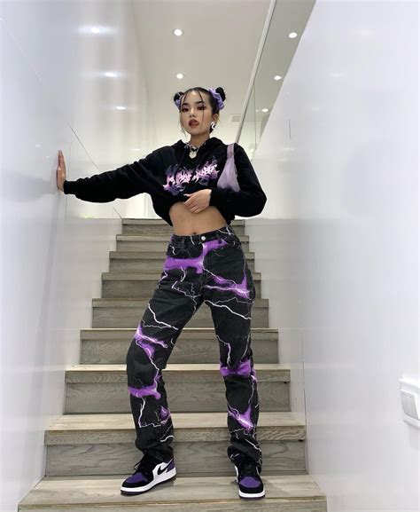 Yiwei Tian On Instagram Purple Is My Colour💜 In 2021 Streetwear