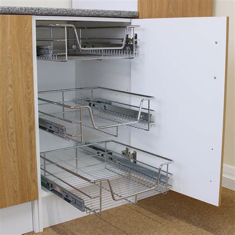 163 likes · 8 talking about this. 3 Pull Out Kitchen Wire Baskets Slide Out Storage Cupboard ...
