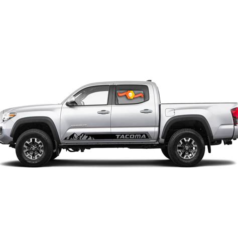 Pair Toyota Tacoma Mountains Vinyl Decal Sticker Graphics Trd Sport