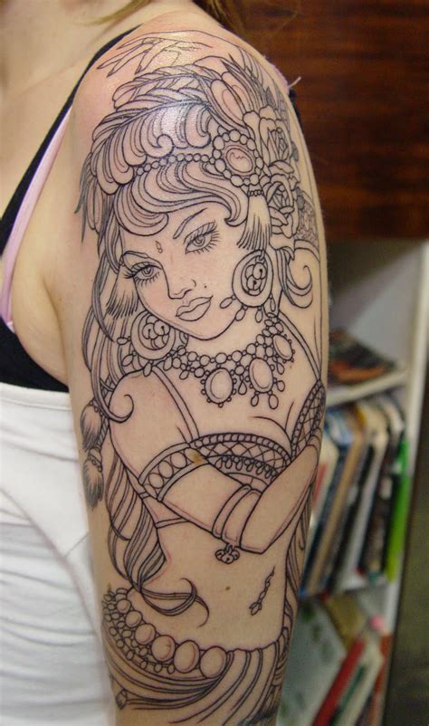 Gypsy Girl Tattoo Designs