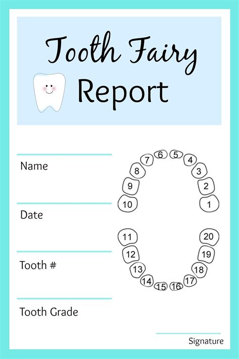The obvious is healthy teeth means less traumatic experiences at the dentist. Tooth Fairy Ideas And Free Printables: Tooth Fairy ...