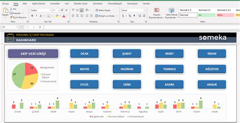 Personel İş Takip Excel Şablonu Ekip Görev Yönetimi