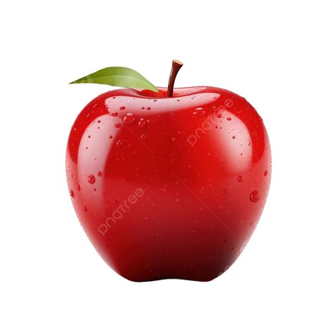 Red Apple With Shadow Apple Red Fruit Png Transparent Image And