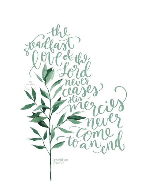 Steadfast — Hope Ink Scripture Lettering Bible Verse Calligraphy