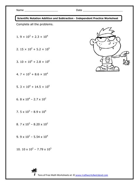 Https://tommynaija.com/worksheet/adding And Subtracting With Scientific Notation Worksheet