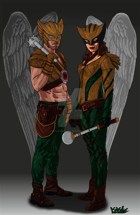 Cw Hawkgirl And Hawkman Classicly Themed By Ironavenger1234 On Deviantart