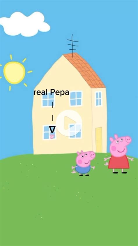 Peppa Pig House Wallpaper Creepy Window