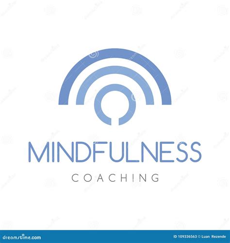Mindfulness Coaching Logo Company Coaching Logo Business Concept Stock