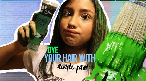 Catnip works for lighter colors. Dye Your Hair With Acrylic Paint - YouTube
