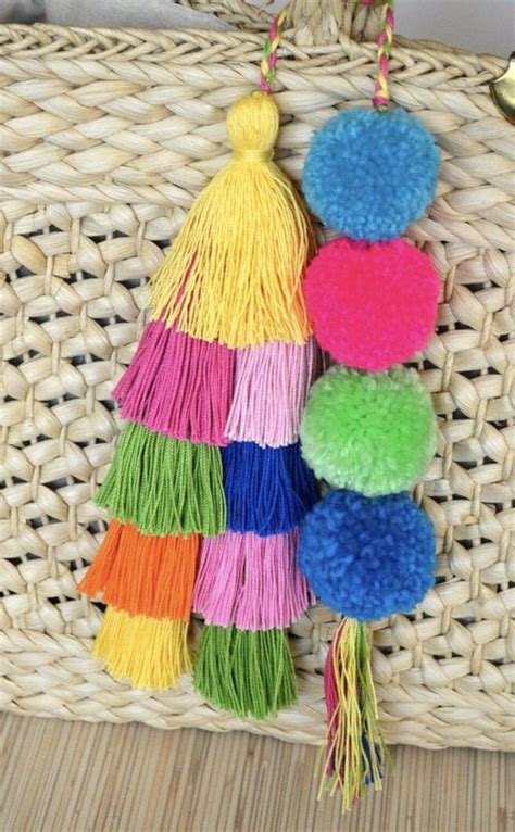 You can view my first pom keychain here. Tassle Drop Keychain | Tassel bag charm, Pom pom bag charm, Diy tassel