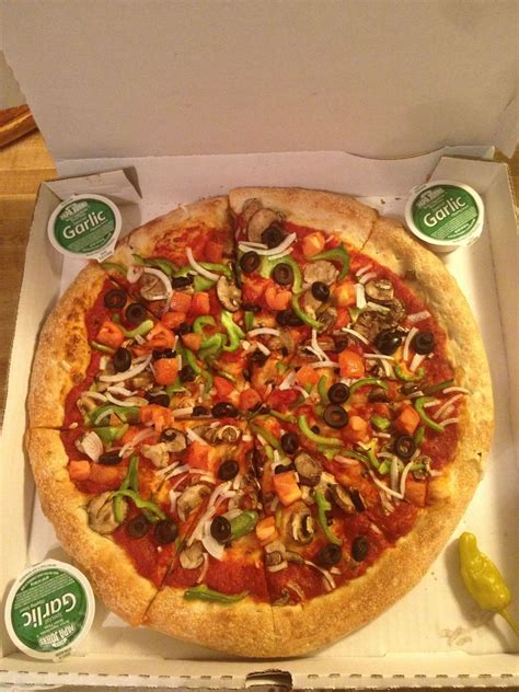 Cheeseless Pizza Papa John