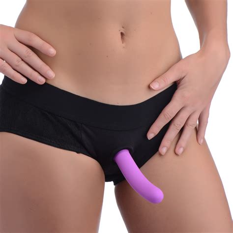 Lace Envy Black Pegging Set With Lace Crotchless Panty Harness And Dildo L Xl Sex Toy