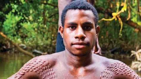 Crocodile Scarification Is An Ancient Initiation Practised By The Chambri Tribe Of Papua New