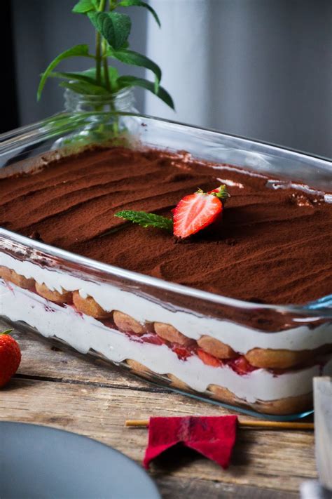 Christina macht was Einfaches Erdbeer- Tiramisu ohne Ei und Alkohol