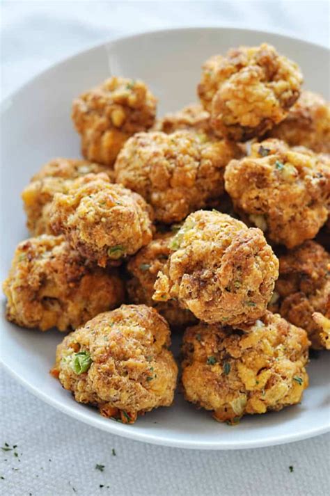 Cream Cheese Sausage Balls Quick And Easy Savory With Soul