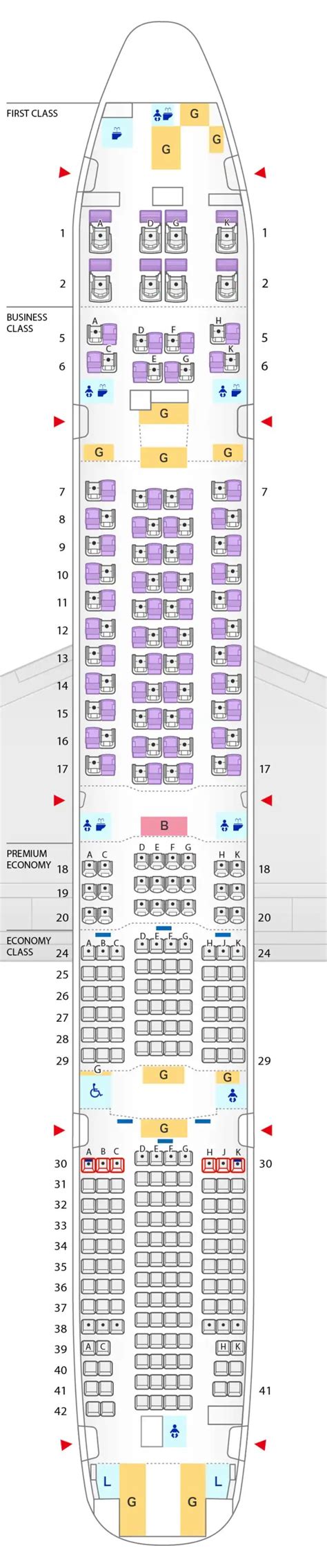 Seating Plan For Boeing 777 300er Jet