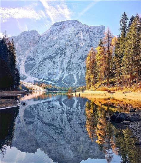 Beautiful View At Braies Lake In Südtirol This Place Is So Wonderful