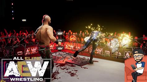 Aew Fight Forever Exploding Barbed Wire Death Match Gameplay Youtube