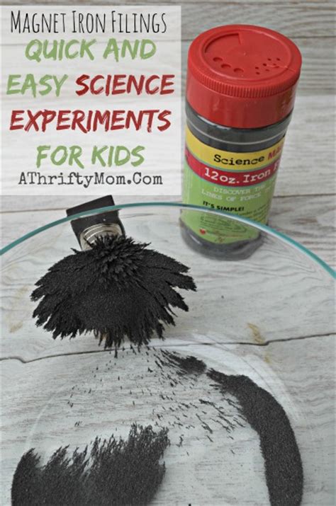 Magnet Iron Filings Quick And Easy Science Experiments For Kids