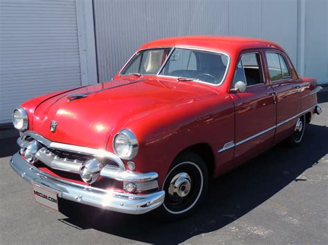 1951 Ford Sedan 4 Door Red Classic Old Vintage Usa 1520x1140