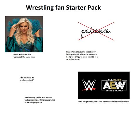 Wrestling Fan Starter Pack Rstarterpacks Starter Packs Know