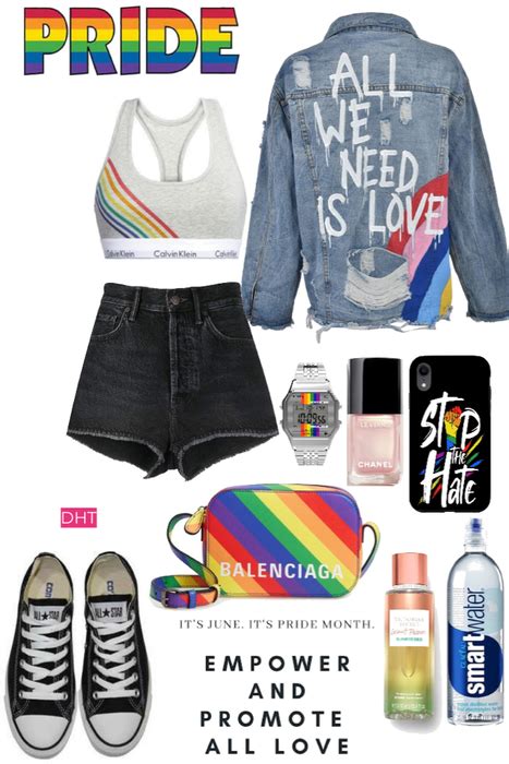 p r i d e outfit shoplook in 2023 pride outfit lgbtq outfit march outfits