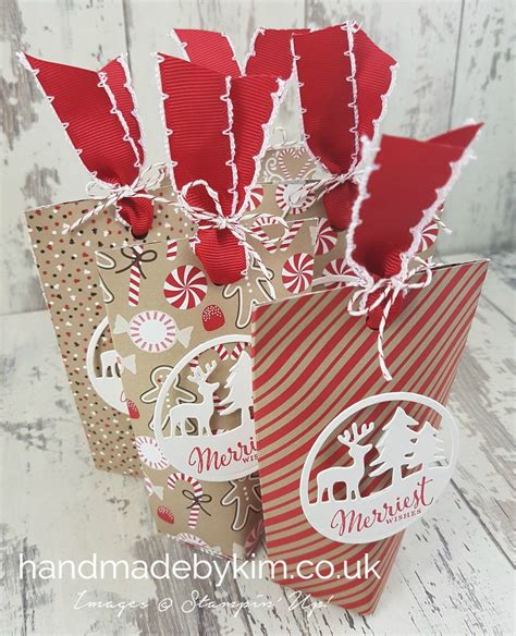 Christmas Treat Bags Using 6 X 6 Candy Cane Lane Designer Series