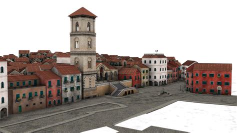 Small Town Buildings 3d Png By Madetobeunique On Deviantart