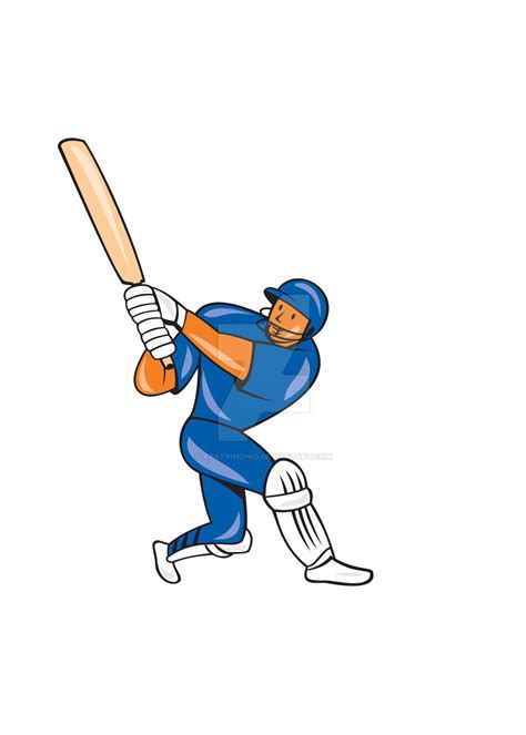 India Cricket Player Batsman Batting Cartoon By Apatrimonio On Deviantart