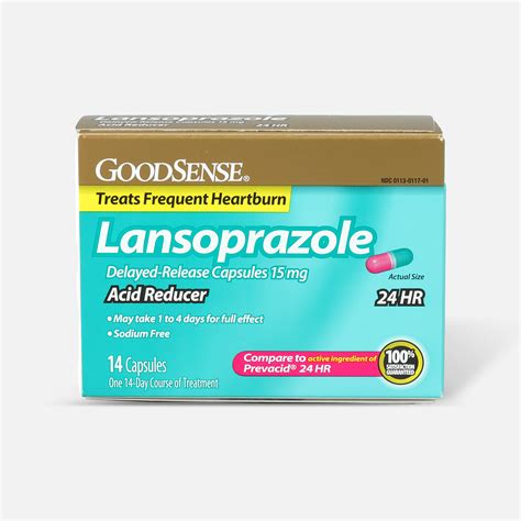 Goodsense® Acid Reducer Lansoprazole Delayed Release Capsules15 Mg 14 Ct