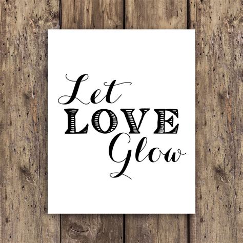 Let Love Glow Let Love Glow Sign Glow Stick Glow Stick Etsy