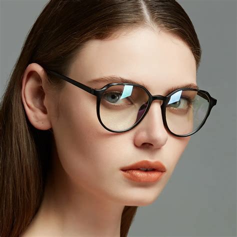 New Fashion Vintage Glasses Female Prescription Eyeglasses Clear Pink