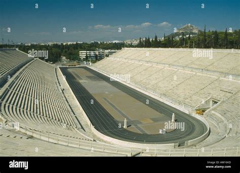 Greece Athens The Old Olympic Stadium Stock Photo Alamy