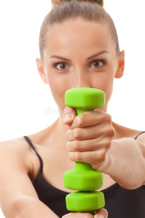 Woman Doing Fitness Exercise Stock Photo Image Of Healthy Pretty