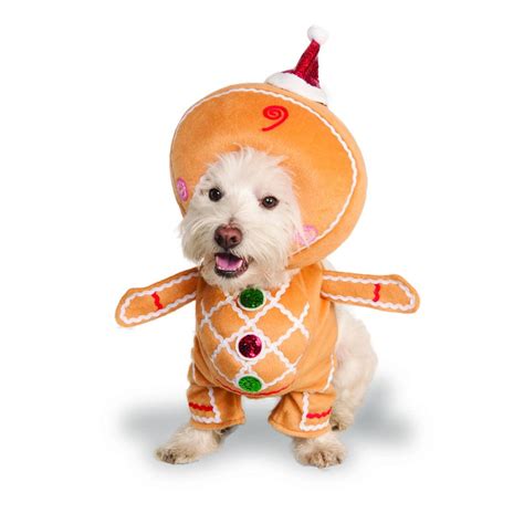 Walking Gingerbread Man Dog Costume By Rubies Baxterboo