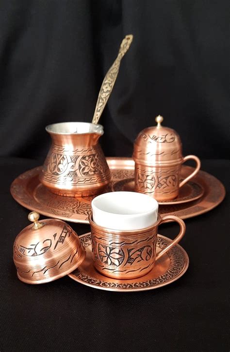 Copper Coffee Cup Coffee Cup Set Coffee Tea Turkish Coffee Set