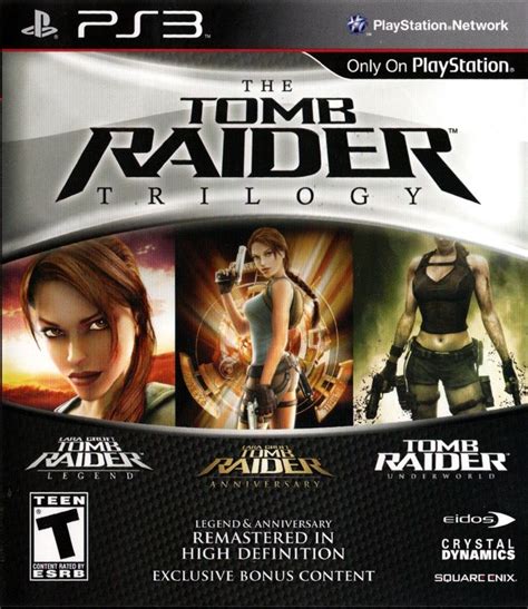 The Tomb Raider Trilogy 2011 Playstation 3 Box Cover Art Mobygames