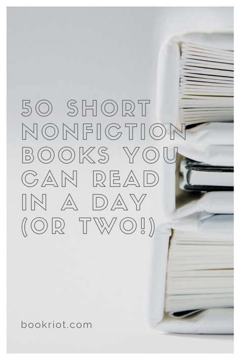 50 Short Nonfiction Books You Can Read In A Day Or Two Book Riot