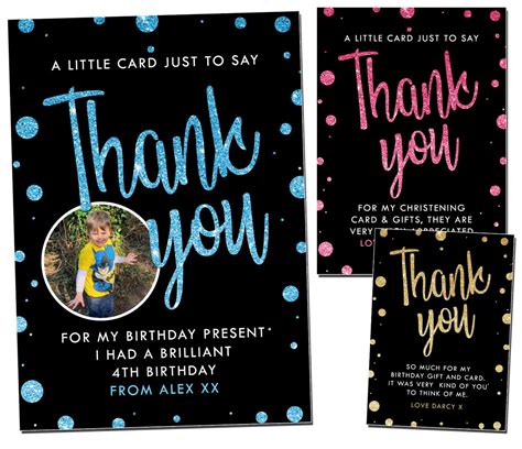 Adult Birthday Thank You Card Wording