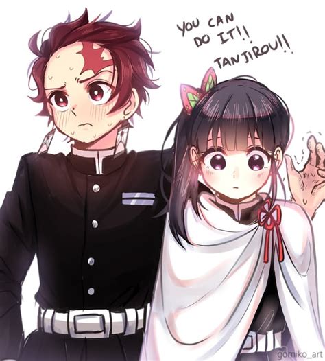 Tanjirou With Kanao Gomiart Kimetsunoyaiba